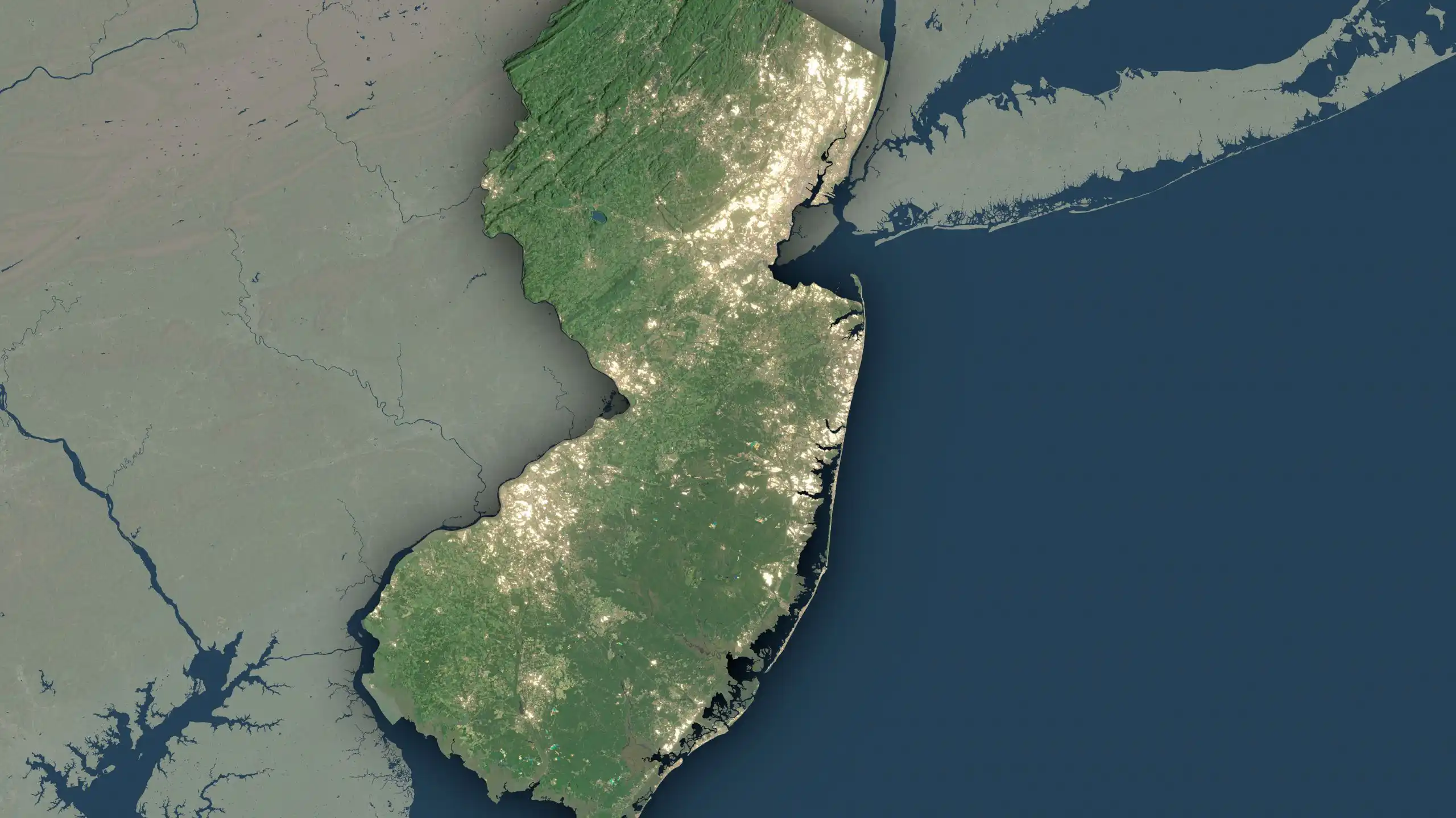 Map of southern New Jersey
